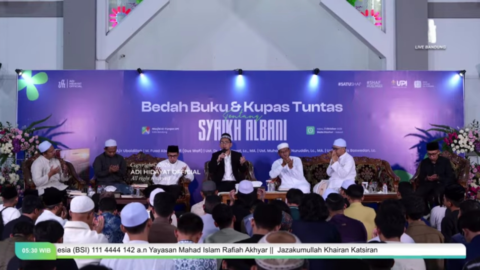Bedah Buku Al-Albani di UPI: UAH Soroti Fanatisme, Nuruddin Tekankan Otoritas Keilmuan